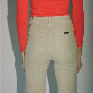 Rollas East Coast Cord Flare Sea Grass